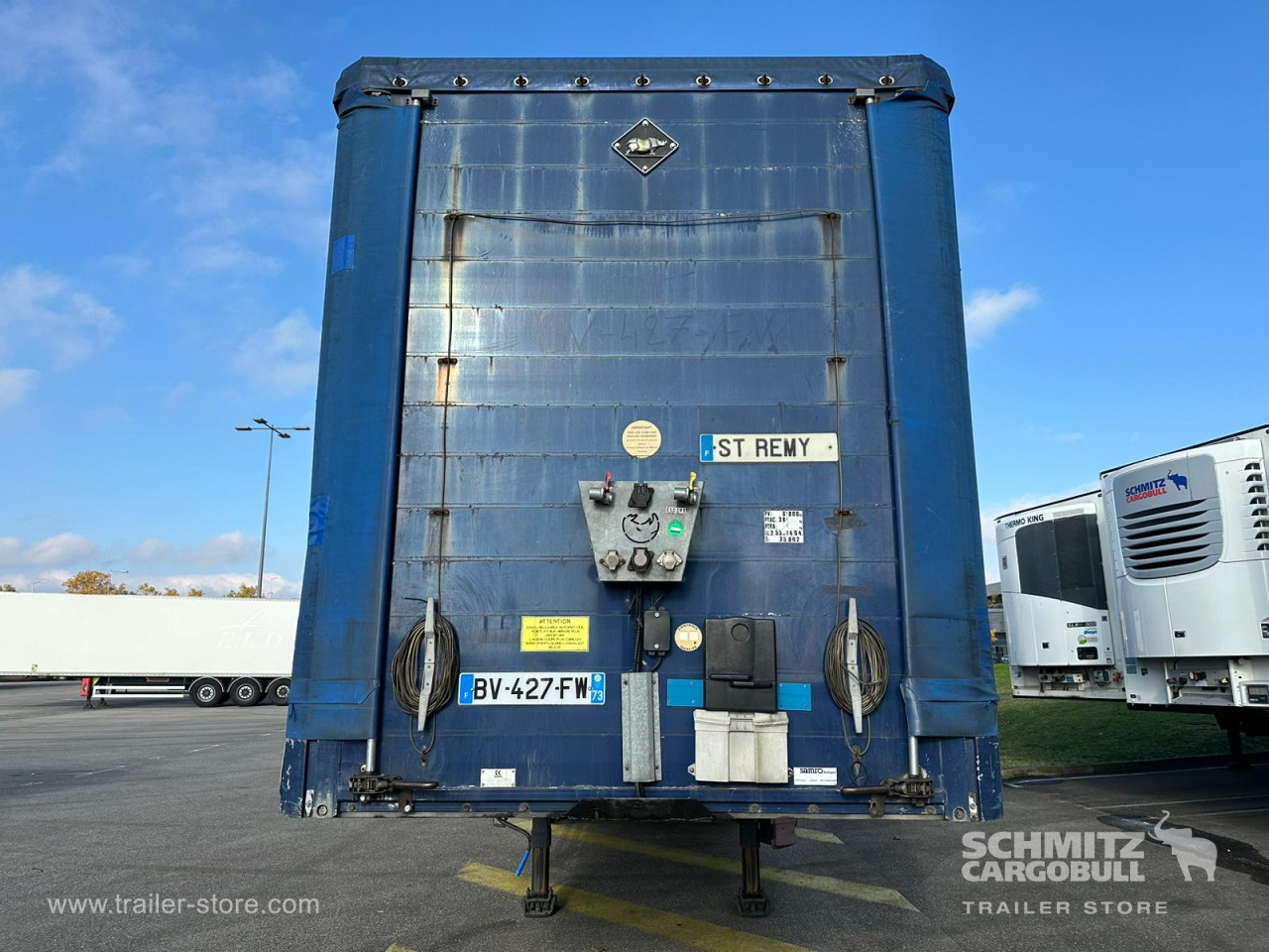 SAMRO Semitrailer Curtainsider Dropside 