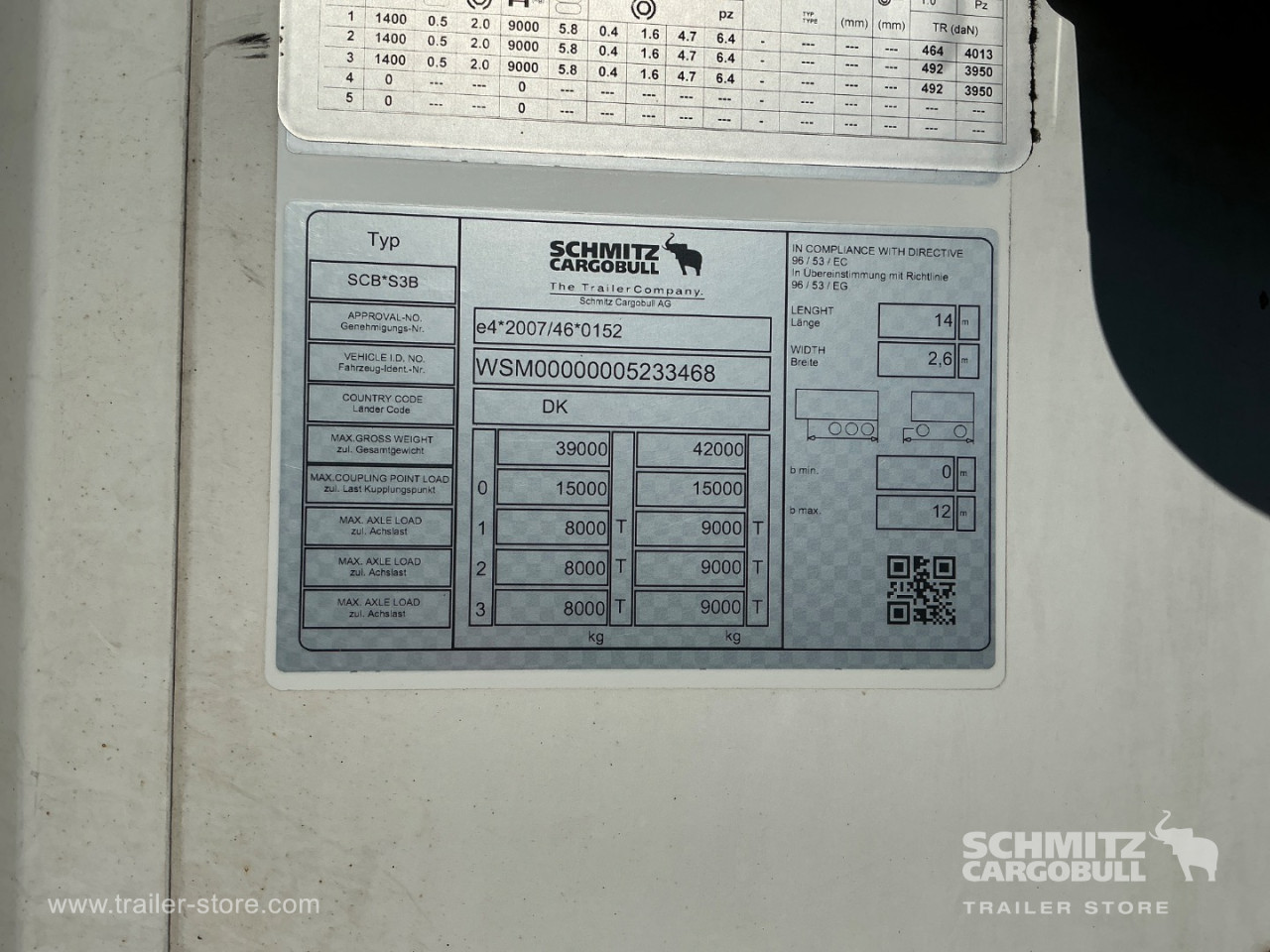 Schmitz Cargobull Reefer Meat hanging system 