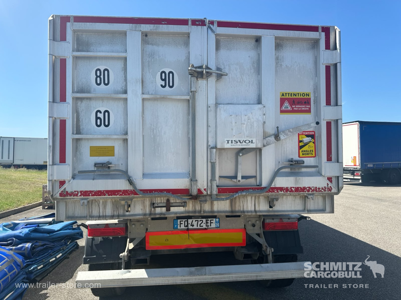 ANDERE Semitrailer Benne acier caisse ronde 