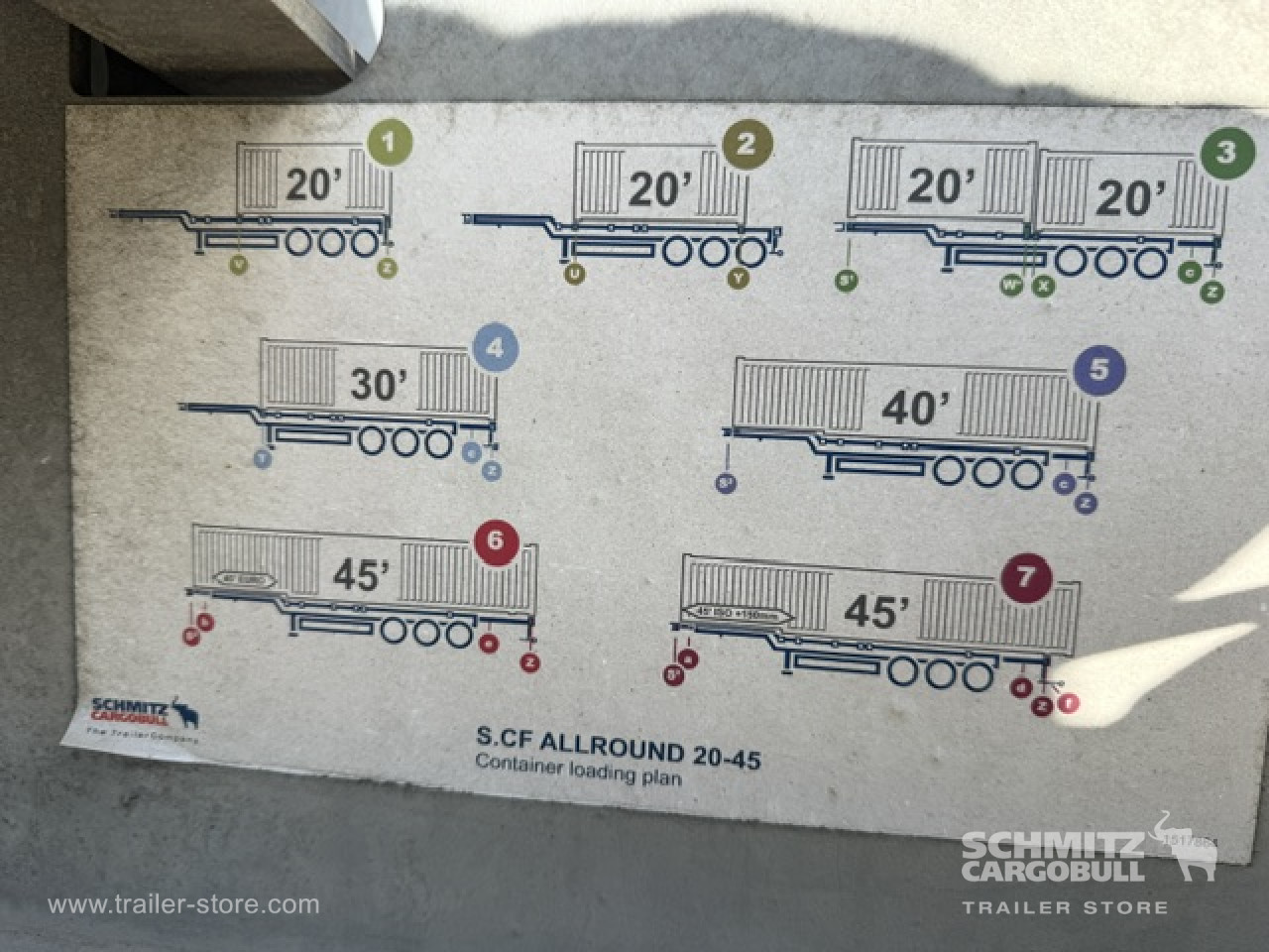 Schmitz Cargobull Oplegger Container chassis Standard 