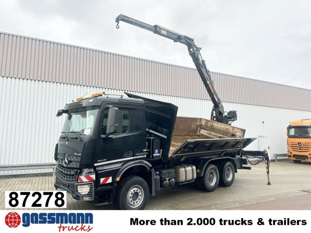 Mercedes Benz Arocs 3345 K 6x4, Heckkran Hiab Jonsered 
