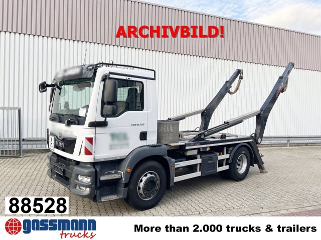 MAN TGM 18.320 4x2 BL, Hiab Tele-Absetzanlage, Funk 
