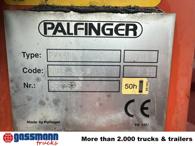 Mercedes Benz Atego 818 K 4x2 mit Kran Palfinger PK 6500, 2x 