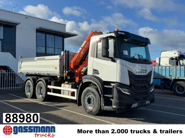 Iveco X-Way AD300X46Z 6x4 mit Kran Atlas AK 206.4E-A2, 