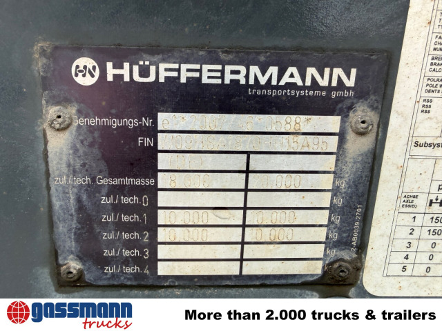 Hüffermann HSA 20.70 Schlittenabroller 