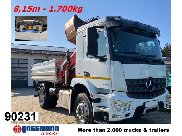 Mercedes Benz Arocs 1835 K 4x2 Kran Fassi F145 AZ.0.022 E , 