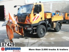 Unimog U 20 U405/70 4x4, Kipper, Winterdienstplatte 