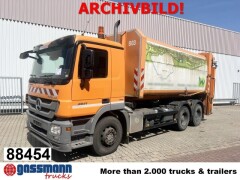 Mercedes Benz Actros 2641/48 L 6x4, Seilabroller, Haller 