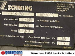 Mercedes Benz Arocs 1830 K 4x2, Betonpumpe Schwing S 20, Funk 