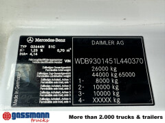 Mercedes Benz Actros 2644 6x4, Retarder, Full Steel 